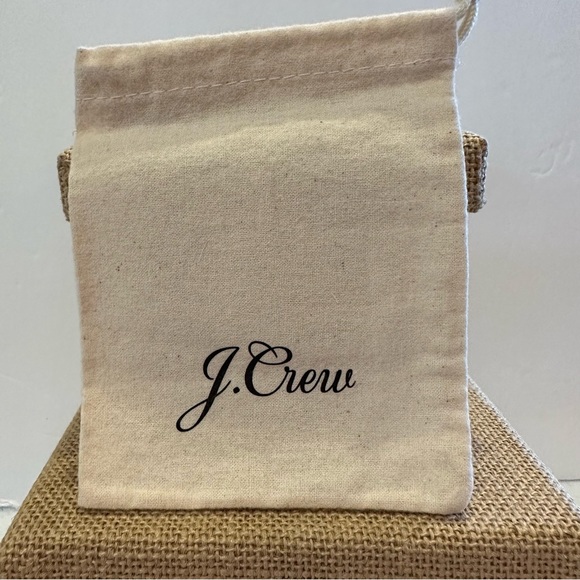 NWT J.Crew Hoop Earrings, post back, gold tone w/ acrylic inlay - Picture 6 of 7